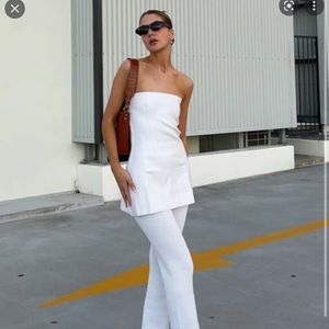 LIONESS - ANDERSON STRAPLESS TOP white small